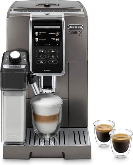 Machine à café DeLonghi Dinamica Plus ECAM 370.70.SB + détartrant