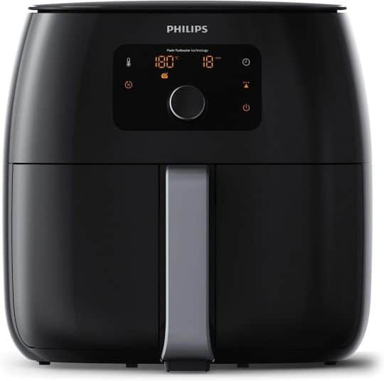Philips airfryer essential xl digital hd9280/60, friteuse sans huile,  1,2kg, technologie rapid air, 7 préréglages, gris PHILIPS Pas Cher 